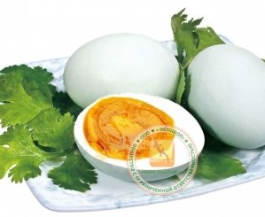 Утиные соленые яйца (Хам Таан) готовые к употреблению - 1 штука. Китай.