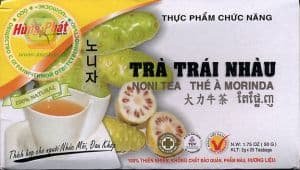 Красный Чай с соком Нони - MORINDA CITRIFOLIA - (TRA TRAI NHAU) - 25 пакетиков по 2 гр. - 50 гр. Вьетнам.
