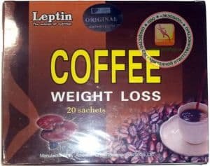 Черный кофе с грибами Линч Жи - LEPTIN для похудения - быстрорастворимый - 20 пакетиков. США.