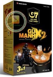 G7 - GU MANH X2 (Trung Nguyen Coffee) 3 in 1 - быстрорастворимый натуральный вьетнамский черный кофе - 12 пакетиков по 25гр. - 300 гр. Вьетнам.