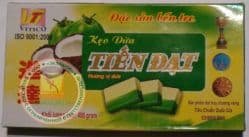 Конфеты, Tien Dat - ириски с дурианом и соком из ананасовых листьев - 60 штук. Пр-во Вьетнам.